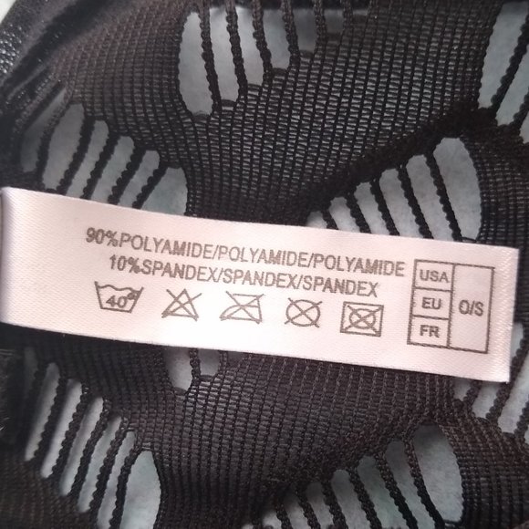 Oh La La Cheri Lingerie Zigzag Woven Mesh Teddy One Size Sexy Cut Out - Picture 10 of 10